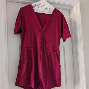 Cranberry/Red Romper